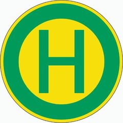  Vorschriftzeichen Verkehrszeichen 224 Haltestelle, Ø 420 mm, Alu 2 mm, RA1 12356359