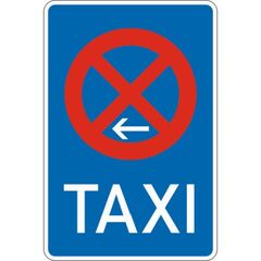  Vorschriftzeichen Verkehrszeichen 229-21 Taxenstand Anfang (Aufst. links) 900x600 mm, Alu 2 mm, RA2 12356077
