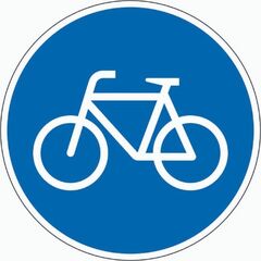  Vorschriftzeichen ADCO Verkehrszeichen 237 Radweg, Ø 600 mm, Alu 2 mm, RA2 12355927