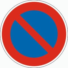  Vorschriftzeichen Verkehrszeichen 286 Eingeschränktes Haltverbot , Ø 600mm, Alu 2mm, RA2 12356663