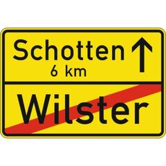  Richtzeichen Verkehrszeichen 311 Ortstafel Rückseite 600x900mm, Alu 2mm, RA1 12359085