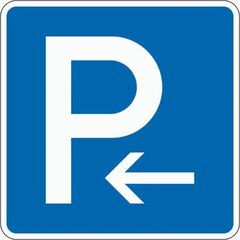  Richtzeichen Verkehrszeichen 314-10 Parken Anfang (Aufstellung rechts) Parken Ende (Aufstellung links) 600x600mm, Alu 2mm, RA1 12359520