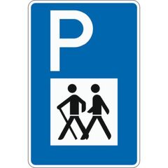  Richtzeichen Verkehrszeichen 317 Wanderparkplatz 630x420mm, Alu 3mm, RA2 12359774