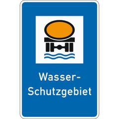  Richtzeichen Verkehrszeichen 354 Wasserschutzgebiet 900x600mm, Alu 2mm, RA1 12359326