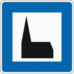 Richtzeichen Verkehrszeichen 365-59 Autobahnkapelle 840x840mm, Alu 2mm, RA1 12359601