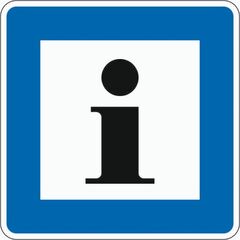  Richtzeichen Verkehrszeichen 365-61 Informationsstelle 600x600mm, Alu 2mm, RA2 12359164