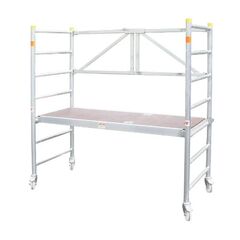  Alu-Rollgerüst Typ Boy 1, Boy 2, Boy 3 müba-Alu-Rollgerüst Typ Boy 2, Arbeitshöhe 2,8 m, mit Durchstiegsklappe 12444775