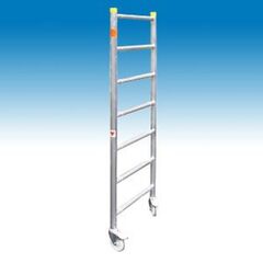  Einzelteile Alu-Rollgerüst müba-Aluminium-Leiterrahmen mit Zapfen und Rollenfüße für Alu-Rollgerüst Typ Boy, Länge 1,80 m 12444793