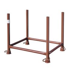  Stapelpaletten Stapelpaletten müba-Stapelpalette, Standrohr Ø57 mm, lichtes Maß zwischen den Holmen 0,90x0,70x0,70m, Tragfähigkeit 1500kg, lackiert 12444614