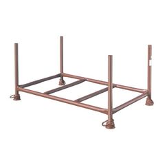 Stapelpaletten Stapelpaletten müba-Stapelpalette, Standrohr Ø48,3 mm, lichtes Maß zwischen den Holmen 1,50x0,87x0,60m, Tragfähigkeit 1500kg, lackiert 12444616