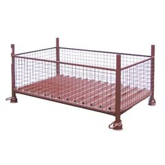  Gitterbox-Paletten müba-Gitterboxpalette, passend für Stapelpalette 1,50x0,87x0,60m, Füllhöhe 45cm, Tragfähigkeit 1500kg, lackiert 12444623
