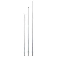  Rohrpfosten und Rohrschellen müba-Rohrpfosten Ø60,3x2 mm mit Kunststoffkappe und Rundeisen-Erdanker, 3,50 m lang, verzinkt 12444583
