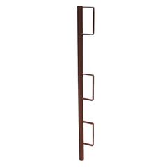  Geländerpfosten müba-Geländerpfosten zum Einstecken mit geschlossenen Bretthaltern, Länge 119 cm, Rohr-Ø 38 mm, lackiert 12444353