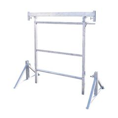  Kurbelbock müba-Kurbel-Gerüstbock, 1,50 m breit, Höhenverstellbar von 1,70 - 3,00 m, Tragfähigkeit 1500kg, mit abnehmbaren Füßen 12444276