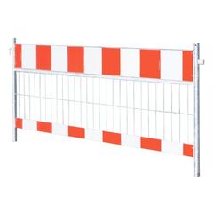  Schrankenzäune müba-Schrankenzaun, Länge 2,40 m,  Höhe 1,00 m mit Folie RA 1/A, Stahl verzinkt 12444588