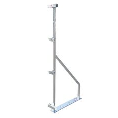  Holzbauzaun müba-Ständer für Holzbauzaun, höhenverstellbar von 1,88 m - 2,30 m, für Wandelemente bis 43 mm einsetzbar, verzinkt 12445020
