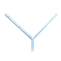  Holzbauzaun müba-Y-Halter für Holzbauzaun, Höhe 50 cm, Breite 80cm, verzinkt 12445026