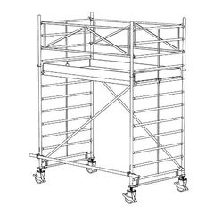  Typ 150 müba-Alu-Fahrgerüst Typ 150/2, Arbeitshöhe 4,4 m 12444728