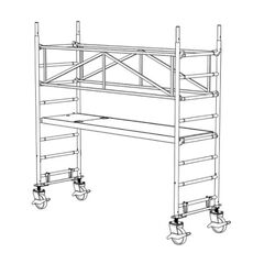  Typ 70/X-250 müba-Alu-Fahrgerüst Typ 70/1-250, Arbeitshöhe 3,40 m 12444767