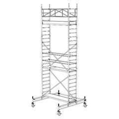  Typ 70/X-250 müba-Alu-Fahrgerüst Typ 70/5-250, Arbeitshöhe 7,65 m 12444768