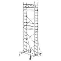  Typ 70/X-250 müba-Alu-Fahrgerüst Typ 70/7-250, Arbeitshöhe 9,65 m 12444762