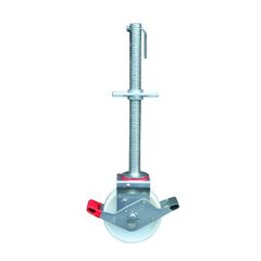  Gerüstzubehör systemfrei Gerüstzubehör systemfrei müba-Rollenfuß Ø200 mm mit Spindel Ø38 mm und Bremse, Verstellbereich 330 mm, Tragfähigkeit 10 kN 12444979