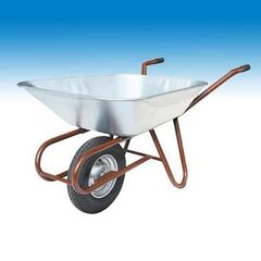  Schub- und Sackkarren Schubkarre müba-Muldenkarre "Kipp-Car", Mulde (85L) mit ganzer Drahteinlage, Polymeres Kugellagerrad in 2 Positionen verstellbar, Tragfähigkeit 200kg 12444424