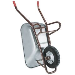  Schub- und Sackkarren Schubkarre müba-Muldenkarre "Ideal", Mulde (90L) mit ganzer Drahteinlage, Nylonlagerbereifung, Tragfähigkeit 200kg 12444417