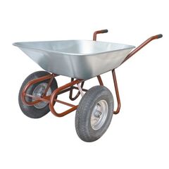  Schub- und Sackkarren Schubkarre müba-Zweirad Schubkarre, Mulde (85L) mit ganzer Drahteinlage, Kugellagerbereifung, Tragfähigkeit 300kg 12444423