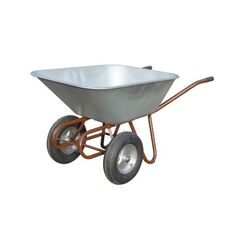  Schub- und Sackkarren Schubkarre müba-Zweirad Schubkarre, Mulde (150L) mit ganzer Drahteinlage, Kugellagerbereifung , Tragfähigkeit 300kg 12444415