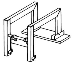  Einzelteile Alu-Dachkamingerüst müba-Aluminium-Firsteinhängung für Aluminium-Dachleiter 12444686