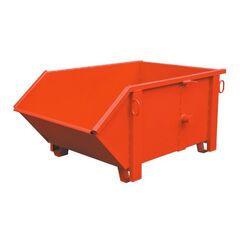  Kipp-Container müba-Kipp-Container mit schräger Schütte, Inhalt 1000 Liter, Tragfähigkeit 1500kg, Auflast 4500kg, Maße 1,60x1,20x0,80m, lackiert 12444634