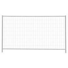  Bauzaun Typ S müba-Mobilzaun Typ S, Länge 3,50 m, Höhe 2,00 m, ohne Haken und Ösen, Maschenweite 100 x 200 mm, sendzimirverzinkt 12444485