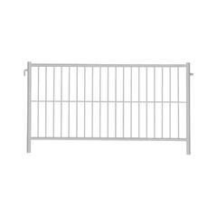  Bauzaun Typ A müba-Mobilzaun Typ A, Länge 2,20 m, Höhe 1,20 m, mit angeschweißten Haken und Ösen, Maschenweite 105 x 480 mm, verzinkt 12444466