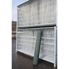  Bauzaunnetz müba-Bauzaunnetz 50 m auf Rolle, Höhe 1,80 m, grün 12444487