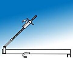  Einzelteile Alu-Dachkamingerüst müba-Leitersicherung für Aluminium-Dachgerüst 12444682