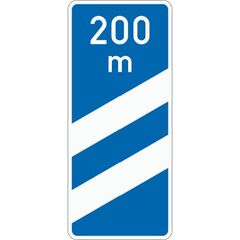  Richtzeichen Verkehrszeichen 450-51 Ankündigungsbake zweistreifig 1500x650mm, Alu 3mm, RA3 12359263