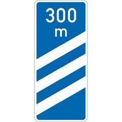  Richtzeichen Verkehrszeichen 450-52 Ankündigungsbake dreistreifig 1500x650mm, Alu 3mm, RA3 12359552