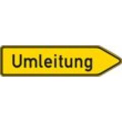  Verkehrsschilder und Straßenschilder ADCO Verkehrszeichen 454-20 Pfeilwegweiser Umleitung rechtsw.  350x1250mm, Alu 2mm, RA2 12355884