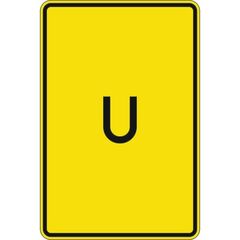  Richtzeichen Verkehrszeichen 455-1-50 Ankündigung od. Fortsetzung d. Umleitung, ohne Pfeilsymbol 630x420 mm, Alu 2 mm, RA1 12359838