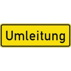  Richtzeichen Verkehrszeichen 457.1 Umleitungsankündigung 350x1050mm, Alu 2mm, RA2 12358960