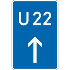  Richtzeichen Verkehrszeichen 460-30 Bedarfsumleitung, Vorankündigung geradeaus 630x420mm, Alu 2mm, RA3 12359098