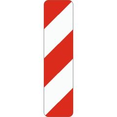  Richtzeichen Verkehrszeichen 605-10 Schraffenbake, Aufstellung rechts 1000x250mm, Alu 2mm, RA1 12359096