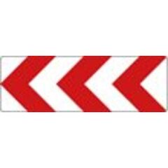  Richtzeichen Verkehrszeichen 625-12 Richtungstafel in Kurven linksw. 500x2000mm, Alu 2mm, RA3 12358800