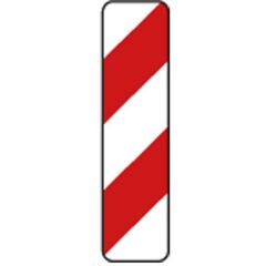  Richtzeichen Verkehrszeichen 627-10 Brückenleitmal, Anbringung rechts 1000x250 mm, Alu 2 mm, RA1 12358798