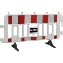  PROFIL Baustellensicherung PROFIL TL-Absperrgitter 2000 mm, RA1, mit drehbahren Füßen und Lampenstutzen 12449320