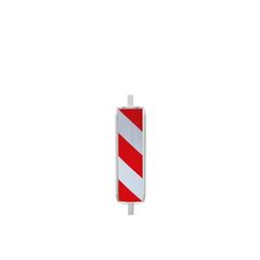  Verkehrssicherung Baken Schake Kunststoffbake Typ 60W, Folie Typ 2, schraffiert, rot/weiß, einseitig R 12449949