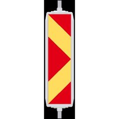  Verkehrssicherung Baken Schake Kunststoffbake Typ 40A, Folie Typ 2, pfeilförmig, rot/gelb, beids. R/L 12449952