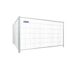  Mobilzäune sendzimirverzinkte Schake Mobilzaun „Light”, Höhe: 2,00 m, Element Breite: 3,50 m, ohne Haken und Ösen 12450316