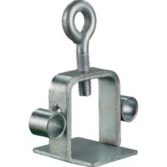  Schaftrohr und Schilderklemme Schake Schilderklemme, verzinkt, mit Ösen, für 40 x 40 mm / Ø 42 mm Schaftrohr 12450077